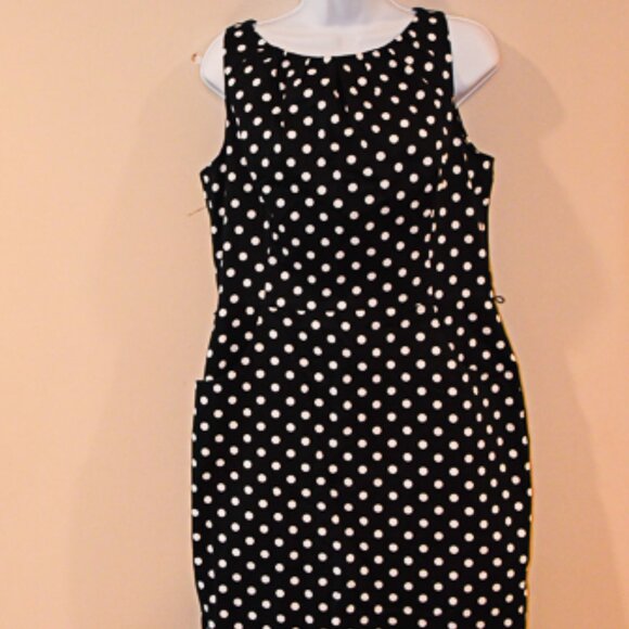 Lauren Ralph Lauren Dresses & Skirts - Lauren by Ralph Lauren Dress Black with White Polka Dots Size 14